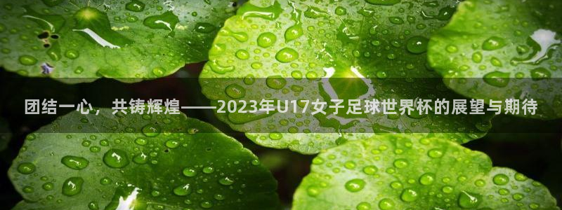 世界杯决赛预测：团结一心，共铸辉煌——2023年U17女子足球世界杯的展望与期待